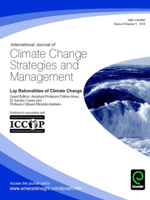 cover image of International Journal of Climate Change Strategies and Management, Volume 6, Issue 1